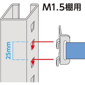 Trusco M型中型货架用防掉落绑带 树脂搭扣型 M-RB-J系列