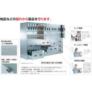 Trusco 抗震化学药品储藏柜“SY型”用隔板