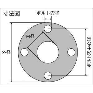 Trusco 法兰垫料“D6000”（外封·10K） D6000-10K-A-1.5T-FF系列