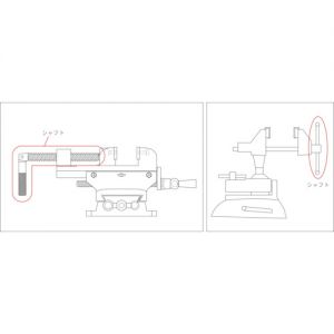 Trusco 中型钻床用虎钳 A型用旋转轴固定螺丝