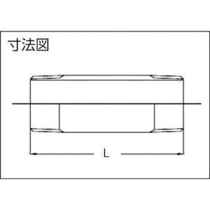 Trusco 螺纹管接头 SUS 两端螺纹长接头 全长125mm TNL系列