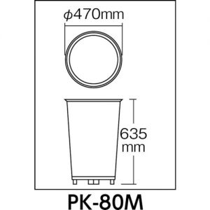 Trusco 圆形公园垃圾桶 PK-M系列