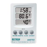 艾示科 Extech 带时钟温湿度计 445702