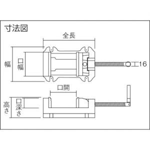 Trusco 中型钻床用虎钳 A型