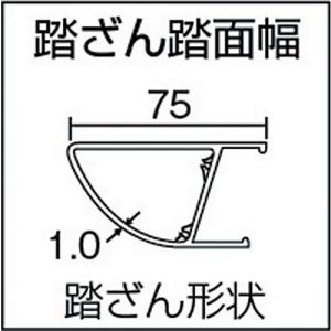 Trusco 铝制梯凳（轻作业用·顶架·带脚套） TAU系列