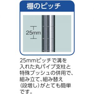 Trusco “凤凰系列货架”（带聚氨酯脚轮） 150kg型、高1011mm