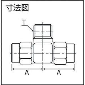 Trusco 不锈钢接头（外螺纹三通T型） TS-MT系列