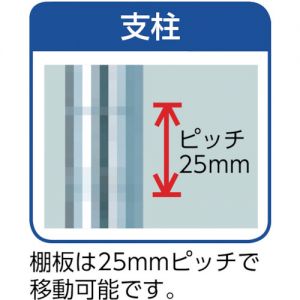 Trusco 不锈钢丝网架（SUS304·管径25.4mm） 平均承重：120kg/层