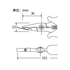 吉欧欧替 GOOT 电阻圆弧钳 YP-201