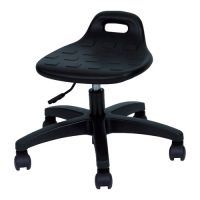 Trusco 低作业用工作椅 高度可调 黑色 T-5044B