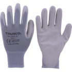 Trusco TGL-3232-GY-X 彩色掌面PU涂层尼龙手套 灰色