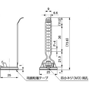 Trusco 带式电缆夹（10个装） TL-A系列