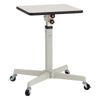 Trusco 高低可调工作桌（60kg型·无锁式边桌） 带脚轮