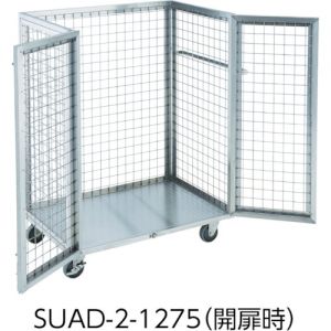 Trusco 不锈钢钢网手推车（2扇门型） SUAD2系列