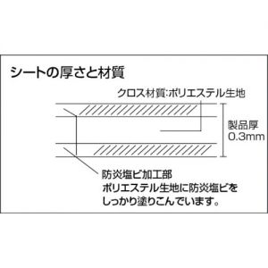 Trusco 防火型篷布 片状