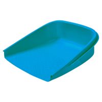 Trusco 塑料簸箕“み” 大号 蓝色 520×515×170