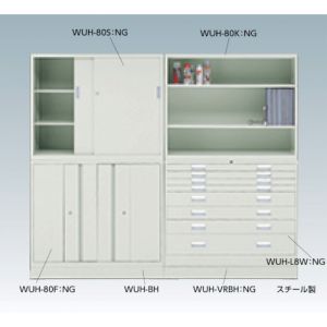 Trusco 工厂用系统贮藏柜“WUH型”敞开式 WUH-80K