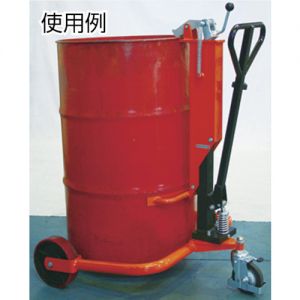 TRUSCO 桶罐搬运车 250kg 油压式 TDT-250