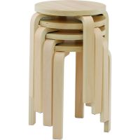 Trusco 木制圆凳 自然色