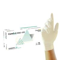 【预售】友利格 Unigloves 舒适白优等一次性乳胶检查手套 舒适白系列 COMFORT C05XTDW