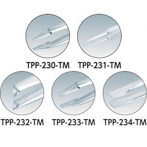 Trusco 透明树脂制镊子（套装/非磁性型） TPP-25-SET-TM