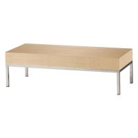 Trusco 木质边桌 不锈钢桌脚