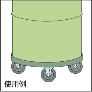 TRUSCO 圆形台车（周围导槽型） 带制动器 RC-S系列