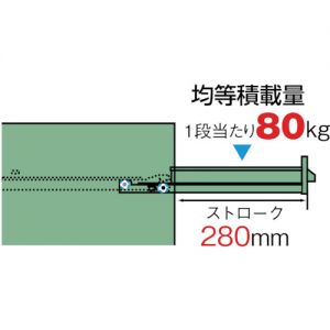 TRUSCO 抽拉层板工具柜“DX型”（防溢出顶板型） 宽501mm·单开门式样