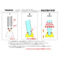 Trusco C型G字夹用部件 螺杆·法兰帽·环