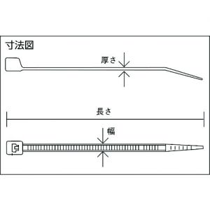 Trusco 扎线带 耐候型（50根装） TRCV-50W系列