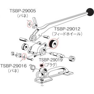 Trusco 铁皮打包带捆包机TSBP-290用部件