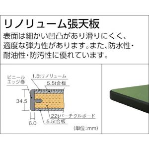 Trusco 重型工作台“TW型3000kg样式”（带三方幕板·4层抽屉柜）