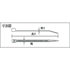 Trusco 双头可解扎线带（100根装） TRDCV系列