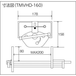 Trusco 强力型木工用虎钳（台下型）