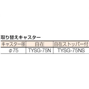 Trusco 箱用台车（尼龙脚轮式样） 万向脚轮型 B-B系列