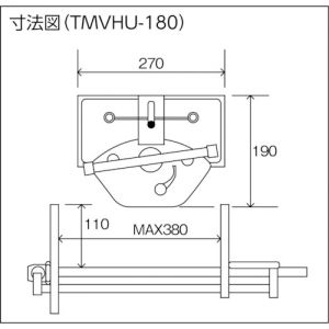 Trusco 强力型木工用虎钳（台下型）