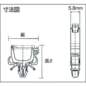 Trusco 电缆捆扎用锁扣夹（10个装） CVC-10系列