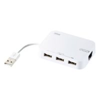 山业 SANWA 带网线口的USB2.0集线器 USB-HLA306W
