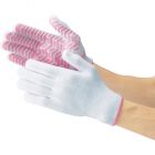 Trusco TGL-3M 女性用橡胶条防滑手套 M号 粉红色 （3双/组）