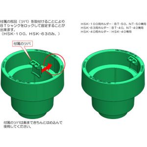 Trusco 刀具架“VTL型”（HSK100A用）