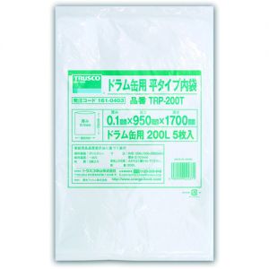 Trusco 铁桶用平型内袋 厚0.1×200L 5枚入